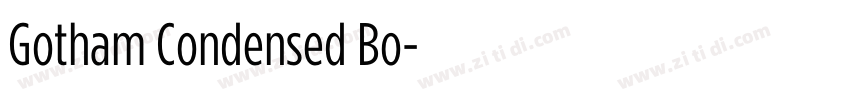 Gotham Condensed Bo字体转换